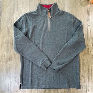 Dakota Grizzly Sweater Shirt Long Sleeve Shirt‎ Gray Size M V Neck Zipper